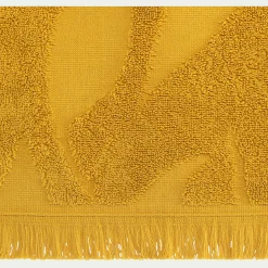 Drap de douche en coton - jaune argan 70x140cm