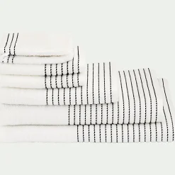 Drap de douche en coton - blanc ventoux 70x140cm