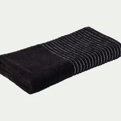 Drap de douche en coton - noir 70x140cm