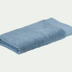 Drap de douche en coton peigné - bleu autan 70x140cm