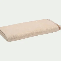 Drap de douche frangé en coton 70x140cm - blanc écru