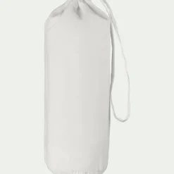 Drap housse en percale de coton 140x200cm B30cm - blanc