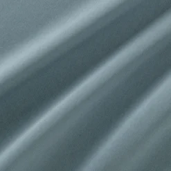 Drap housse en satin lavé 140x200cm B30cm - bleu orage