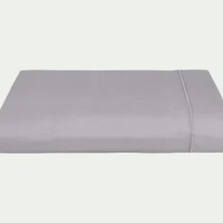 Drap plat en coton 270x300cm - gris restanque