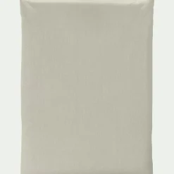 Drap plat en coton 270x300cm - vert olivier