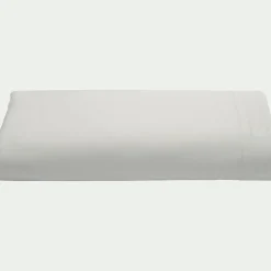 Drap plat en satin lavé 270x300cm - vert opaline