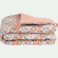 Édredon en coton motif Grenat 65x120cm - rouge