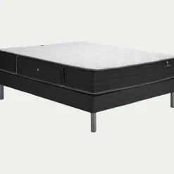 Ensemble matelas alinea équilibré à ressorts et sommier tapissier ferme