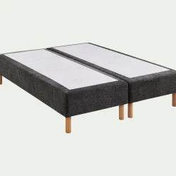 Ensemble matelas ressorts+sommier ferme Epeda H68cm 2x80x200cm - gris