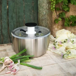 Essoreuse à salade en inox D26 cm - gris métallisé