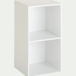 Etagère 2 cases en bois - blanc
