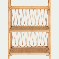 Etagère bibliothèque en rotin L76cm - naturel