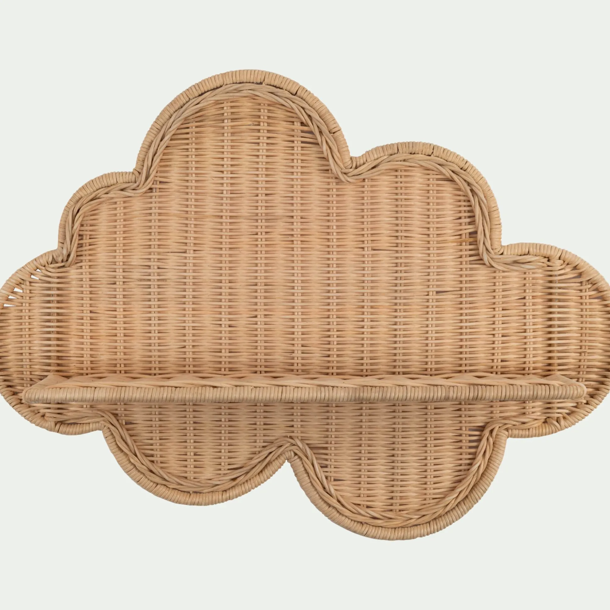 Etagère murale nuage en rotin 40x58cm - naturel