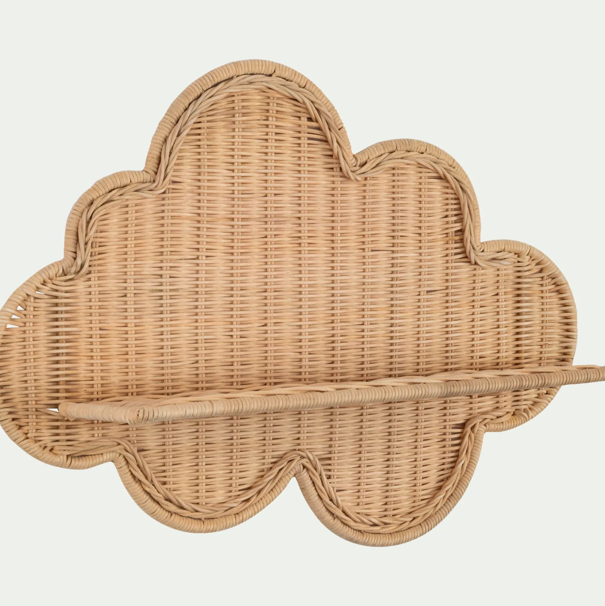 Etagère murale nuage en rotin 40x58cm - naturel