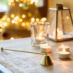 Eteignoir en fer H21cm - doré