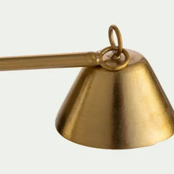 Eteignoir en fer H21cm - doré