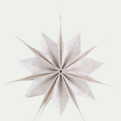 Etoile à suspendre en feutrine D40cm - blanc