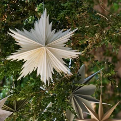 Etoile à suspendre en papier D40cm - blanc