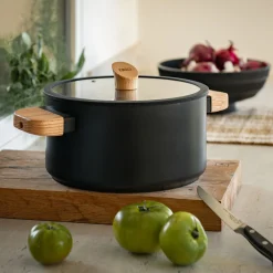 Faitout en aluminium D24cm - noir