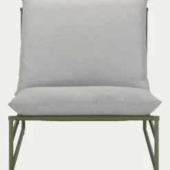 Fauteuil de jardin en aluminium - vert cèdre