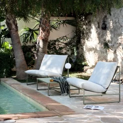 Fauteuil de jardin en aluminium - vert cèdre