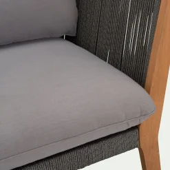 Fauteuil de jardin en cordes - gris vésuve