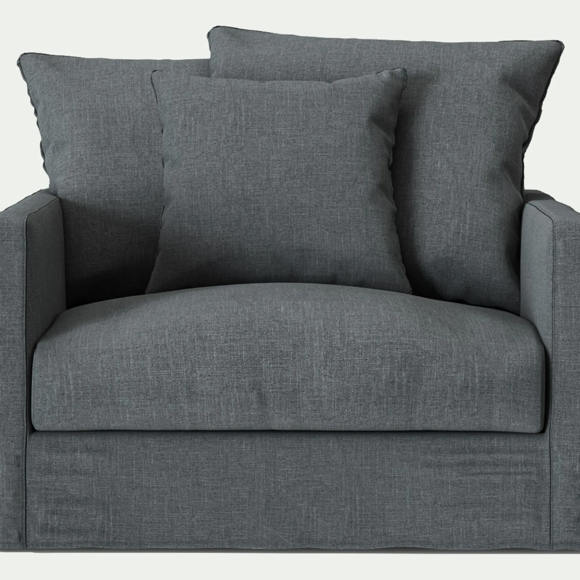 Fauteuil en tissu - gris ardoise
