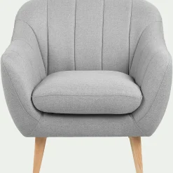 Fauteuil en tissu - gris clair