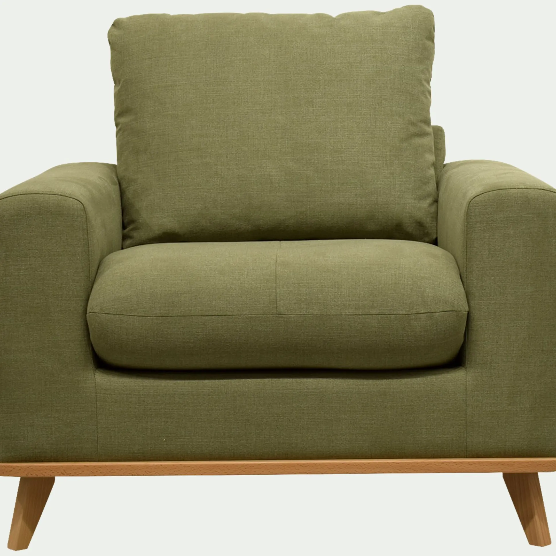Fauteuil en tissu cosmo - vert kaki