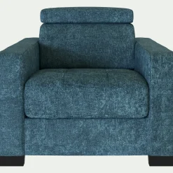 Fauteuil en tissu Genesis - bleu figuerolles