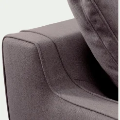 Fauteuil en tissu joint - gris restanque
