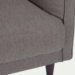 Fauteuil en tissu joint - gris restanque