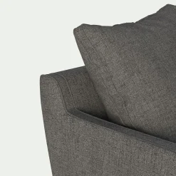 Fauteuil en tissu joint - gris restanque