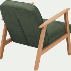 Fauteuil en tissu Loft - vert cèdre