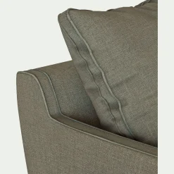 Fauteuil en tissu mixte - vert cèdre