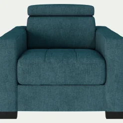 Fauteuil en tissu Monclar - bleu niolon