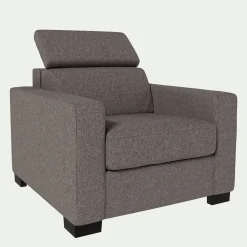 Fauteuil en tissu pop - taupe