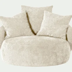 Fauteuil pivotant en tissu Genesis - beige