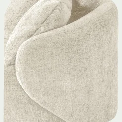 Fauteuil pivotant en tissu Genesis - beige