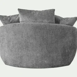 Fauteuil pivotant en tissu Genesis - gris borie