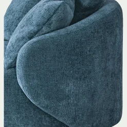 Fauteuil pivotant en tissu Genesis - bleu