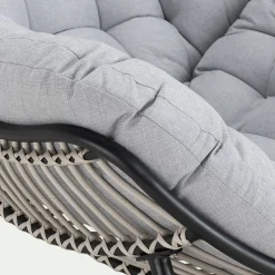 Fauteuil relax en tissu - gris borie