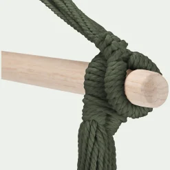 Fauteuil suspendu en polycoton - vert cèdre