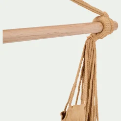 Fauteuil suspendu en polycoton - beige nèfle