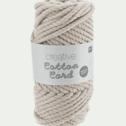 Fil coton macramé de 25m - blanc écru