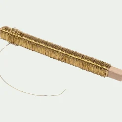 Fil fin en cuivre 28m - doré métallisé
