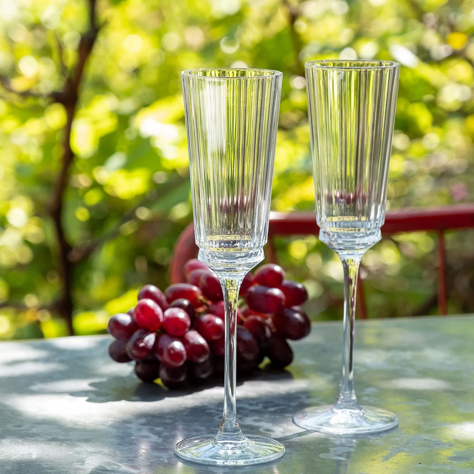 Flûte à champagne en cristallin 17cl - transparent