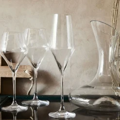 Flûte à champagne en cristallin 22cl - transparent