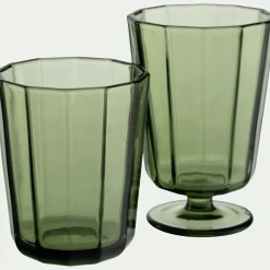 Gobelet bas en verre 25cl - vert