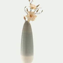 Grand vase en céramique H54,5cm - gris